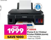 Canon Pixma 3 In 1 Colour Printer Pixma G2410