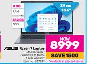Asus Ryzen 7 Laptop
