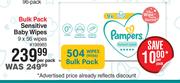 Pampers Sensitive Baby Wipes Bulk Pack-9 x 56 Wipes Per Pack