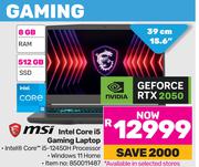 MSI Intel Core i5 Gaming Laptop