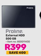 Proline External HDD 500GB