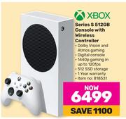 Xbox Series S 512GB Console With Wireless Controller