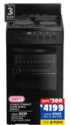 Defy 4 Plate Compact Stove Black DSS554