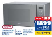 Defy 30L Metallic Microwave DMO390