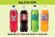 Sparletta Or Twist Soft Drink Assorted-For 4 x 2L