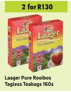 Laager Pure Rooibos Tagless Teabags-For 2 x 160s