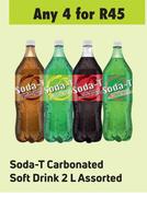 Soda T Carbonated Soft Drink Assorted-For 4 x 2L