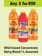 Wild Island Concentrate Dairy Blend Assorted-For 3 x 1L