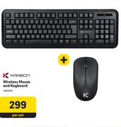 Karbon Wireless Mouse & Keyboard-Per Set