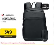 Karbon 15L Laptop Backpack & Mouse Bundle-Per Bundle