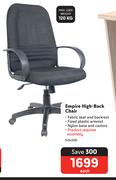 Empire High Back Chair
