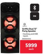 Volkano Griffin Dual 12" Party Speaker 850004044-Each