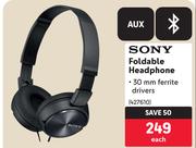 Sony Foldable Headphone 427610-Each
