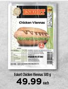 Eskort Chicken Viennas-500g Each