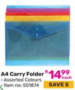 Simple Choice A4 Carry Folder (501874)-Each