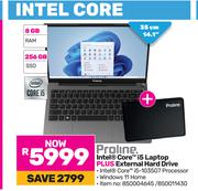 Proline Intel Core i5 Laptop Plus External Hard Drive
