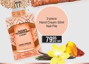 Nature's Nourishment Rose Gold 2 Piece Hand Cream 50ml, Nail File-Per Set