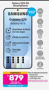 Samsung Galaxy S25 5G Smartphone-On 4.8GB Red Core