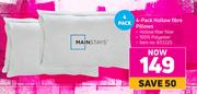 Mainstays 4 Pack Hollow Fibre Pillows