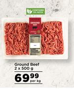 Ground Beef-2 x 500g Per kg