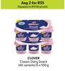 Clover Classic Dairy Snack (All Variants)-For 2 x 6 x 100g