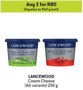 Lancewood Cream Cheese (All Variants)-For 2 x 230g