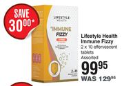 Lifestyle Health Immune Fizzy Assorted-2 x 10 Effervescent Tablets Each