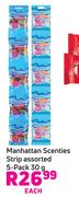 Manhattan Scenties Strip Assorted 5 Pack-30g Each
