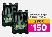 Windhoek Lager NRB-For 2 x 6 x 330ml