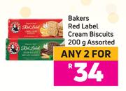 Bakers Red Label Cream Biscuits Assorted-For 2 x 200g