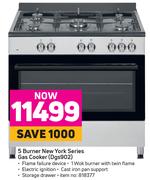 Defy 5 Burner New York Series Gas Cooker Dgs902