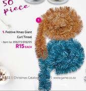 Festive X-Mas Giant Curl Tinsel-Each