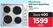 Hisense 600mm 4 Solid Plate Hob
