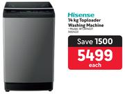 Hisense 14KG Top Loader Washing Machine