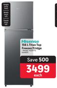 Hisense 156L Titan Top Freezer / Fridge