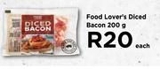 Food Lover's Diced Bacon-200g Each