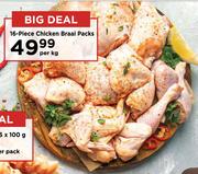 16 Piece Chicken Braai Packs-Per Kg