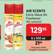 Air Scents Extra Value Air Freshener (All Variants)-6 x 300ml