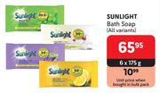 Sunlight Bath Soap (All Variants)-6 x 175g