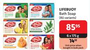 Lifebuoy Bath Soap (All Variants)-6 x 175g