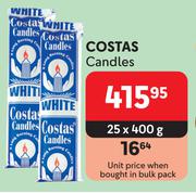 Costas Candles-25 x 400g