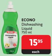 Econo Dishwashing Liquid-750ml Each