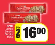 Spar Lemon Creams Biscuits-For 2 x 150g