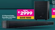 Hisense 3.1 Channel Dolby Soundbar AX3100