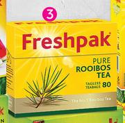 Freshpak Rooibos Tagless Teabags-80's Per Pack