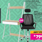 Everfurn Belle Desk-Each