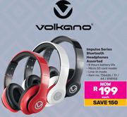 Volkano Impulse Series Bluetooth Headphones Assorted-Each