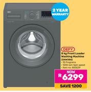 Defy 8Kg Front Loader Washing Machine DAW386