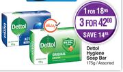 Dettol Hygiene Soap Bar Assorted-For 3 x 175g