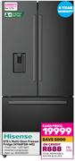 Hisense 575Ltr Multi-Door Freezer Fridge H760FSB-WD